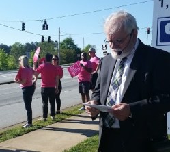 Reverend Warren Gardner at Planned Parenthood Rally April 2016